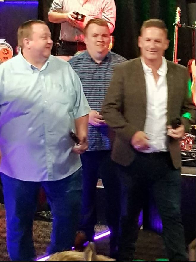 3 man Team Runners-up Andy Stewart, Paul Stockwell and Leigh Griffiths (Glenn)